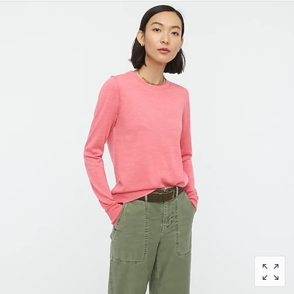 J. Crew Sweaters | J Crew Margot Crewneck Sweater Am146 | Color: Pink | Size: Xs | Styleforumdeals's Closet